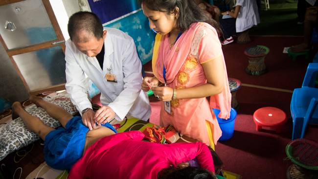 Acupuncture Relief Project  | Good Health Nepal | Kuong Wang