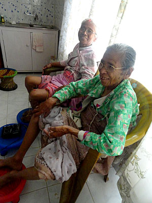 Patients at the Vajra Varahi Clinic Nepal